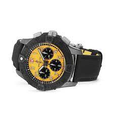 yellow breitling watch