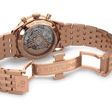 breitling rose gold watch