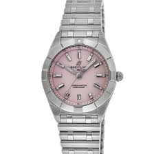 pink breitling watch