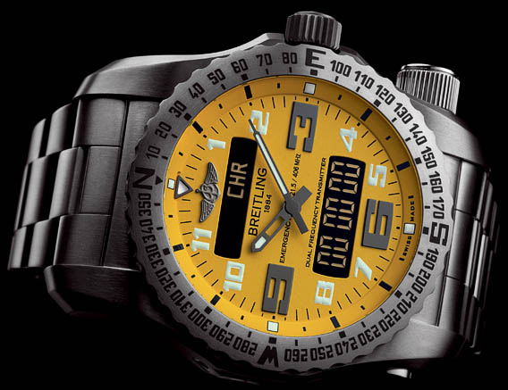 breitling watch with emergency beacon